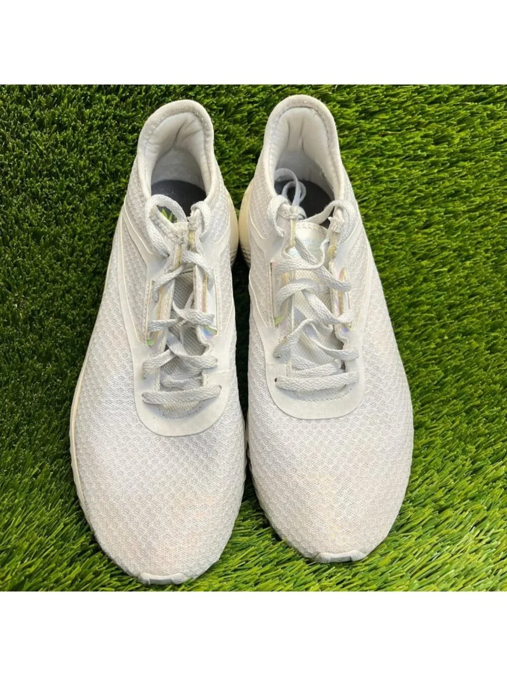 Reebok Flashfilm 3.0 Womens Size 8 White Athletic Running Walking Shoes Sneakers